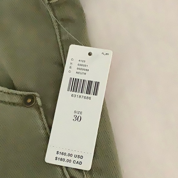 NWT khaki distressed jeans from Anthropology. - Picture 3 of 6